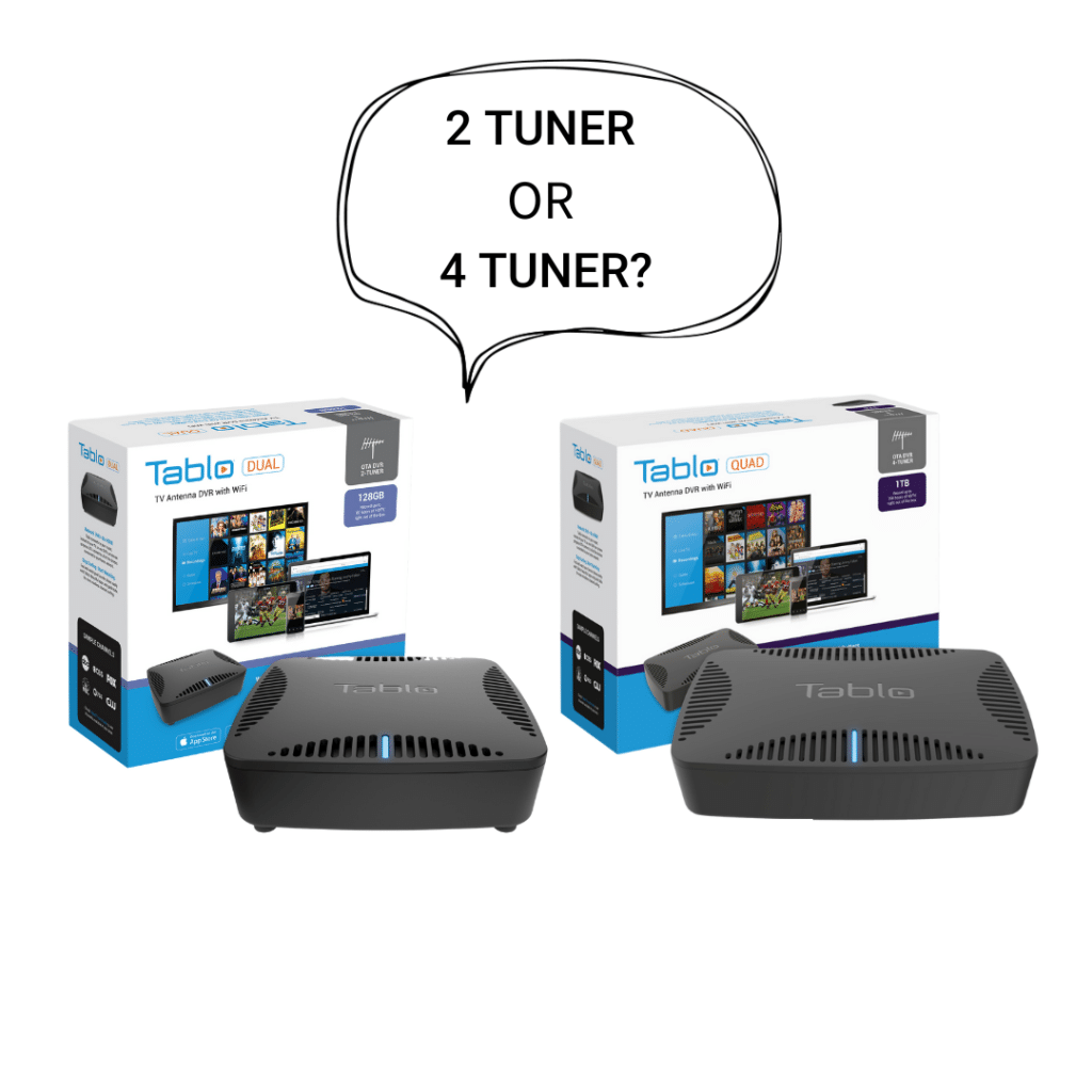 2 TUNER OF 4 TUNER TABLO OTA DVR