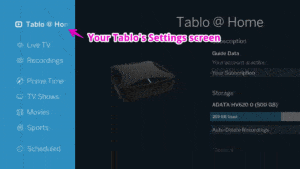Tablo DVR Settings Affecting Recording Schedules
