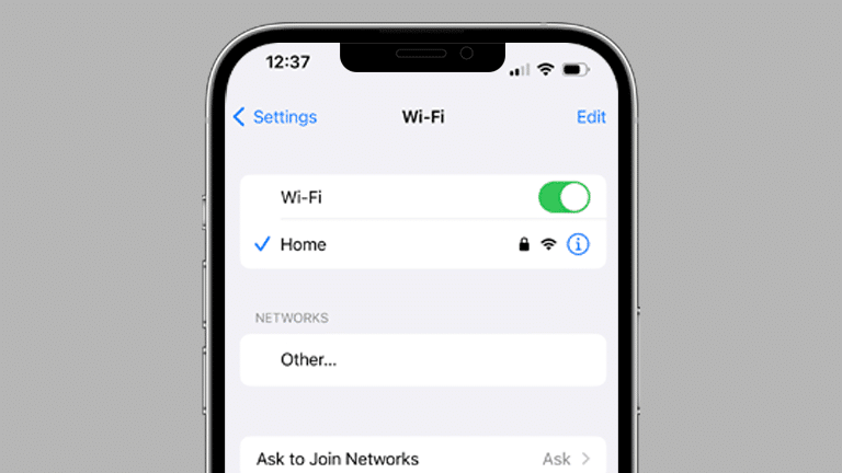 Verify that your mobile device is connected to your home newtork.
