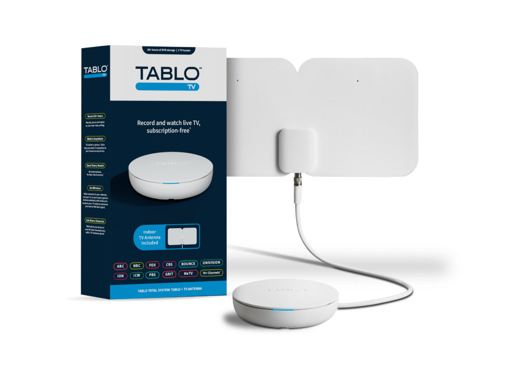Tablo Total System retail packaging, device and antenna