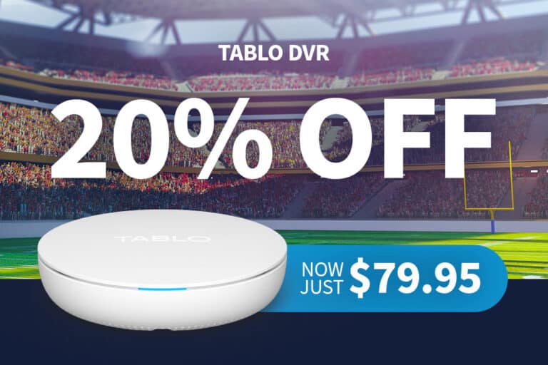 Tablo Big Game Sale 20% Tablo DVRs