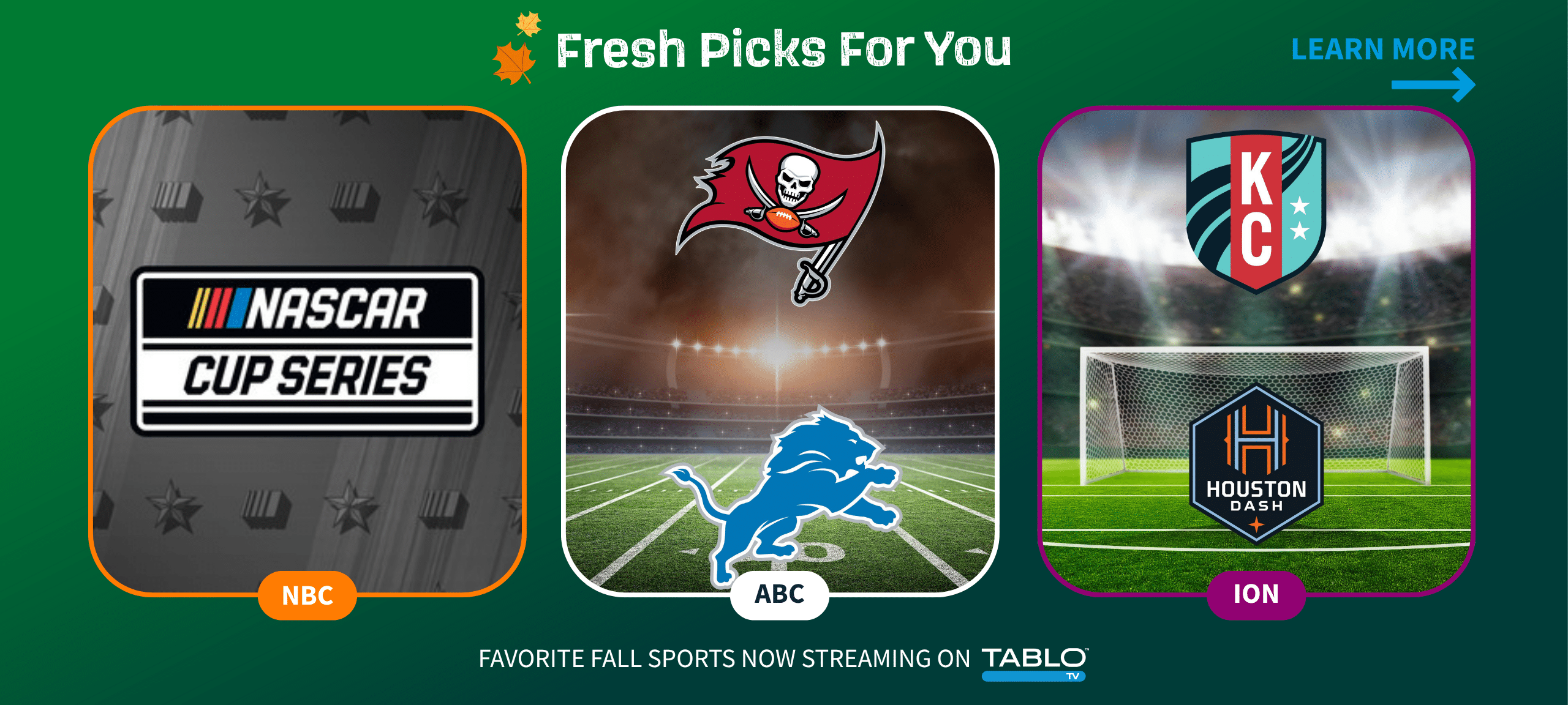 Catch 2025 Fall Sports on Tablo