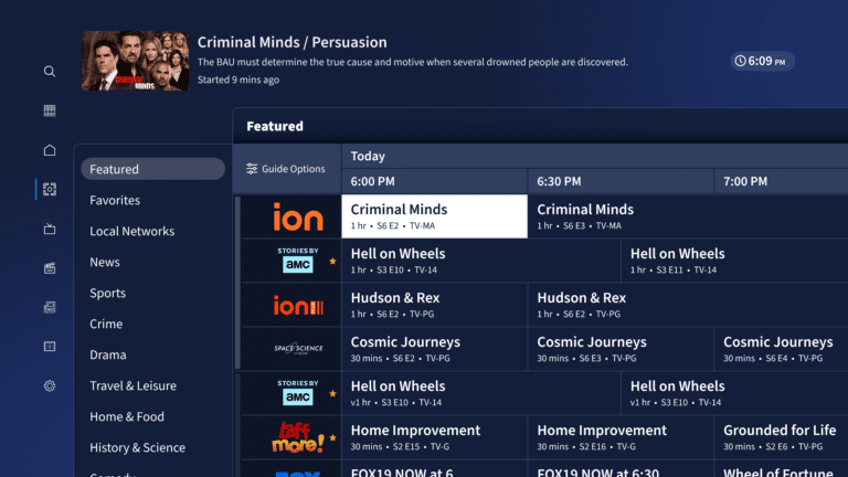 Tablo new CBG Guide screenshot