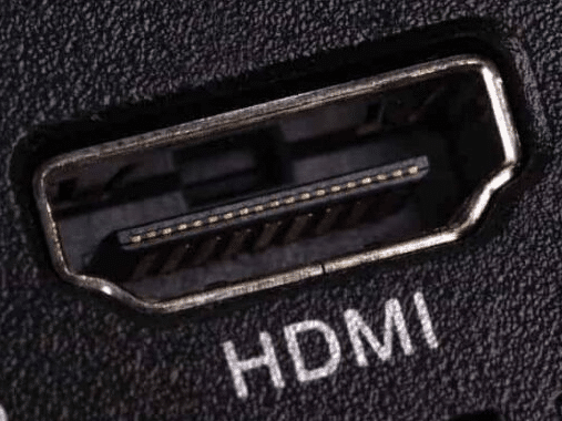 An HDMI port.