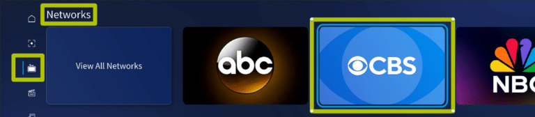Tablo shows screen networks row